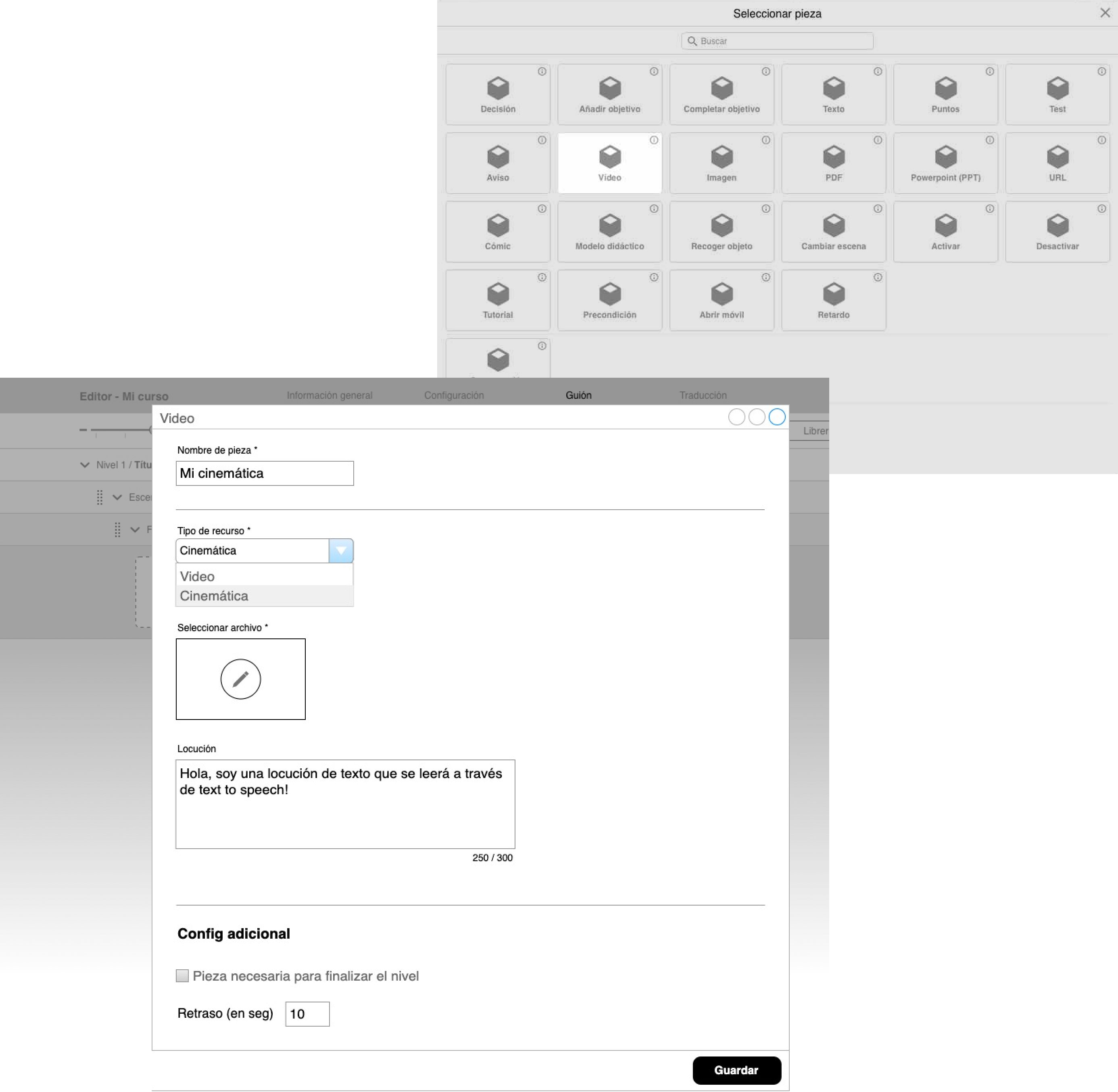 GL Editor – set pieces down wireframe